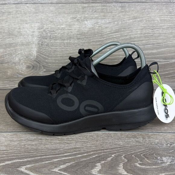 Oofos Oomg Sport LS Men’s Sz 9.5/EU 42.5 Black Low Top Lace Up Recovery Sneakers main image 11